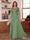 A-Line/Princess Illusion Scoop Chiffon Mother of the Bride Dresses with Appliques & Cape