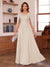 A-Line/Princess Illusion Scoop Chiffon Mother of the Bride Dresses with Appliques & Cape
