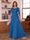 A-Line/Princess Illusion Scoop Chiffon Mother of the Bride Dresses with Appliques & Cape