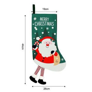 Classic Personalised Christmas Stocking with Santa Reindeer or Snowman