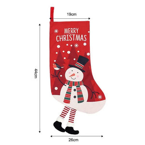 Classic Personalised Christmas Stocking with Santa Reindeer or Snowman
