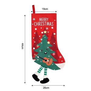 Classic Personalised Christmas Stocking with Santa Reindeer or Snowman