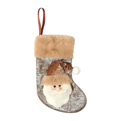 Classic Personalised 3D Decorate Christmas Stocking with Sequins