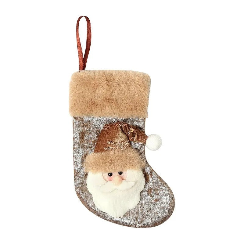 Classic Personalised 3D Decorate Christmas Stocking with Sequins