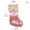 Classic Personalised 3D Decorate Christmas Stocking with Sequined Plush Decorations