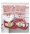 Classic Personalised 3D Decorate Christmas Stocking with Sequined Plush Decorations