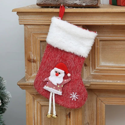 Classic Personalised 3D Decorate Christmas Stocking with Bells
