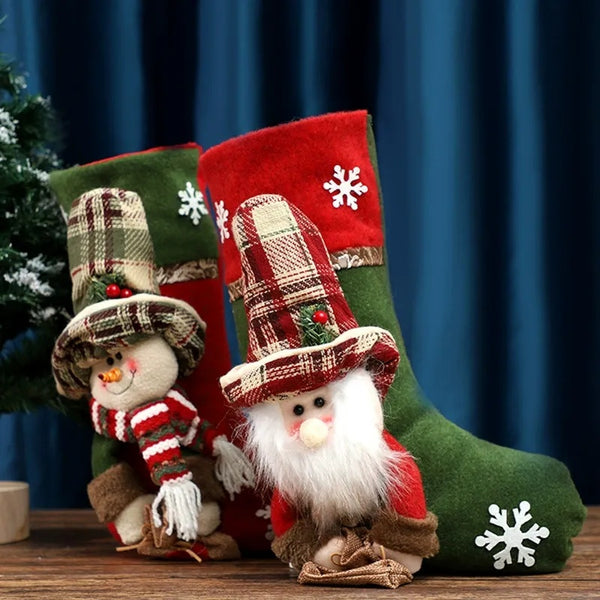 Festive 3D Decorate Classic Personalised Big Xmas Christmas Stocking