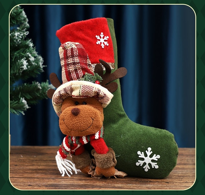 Festive 3D Decorate Classic Personalised Big Xmas Christmas Stocking