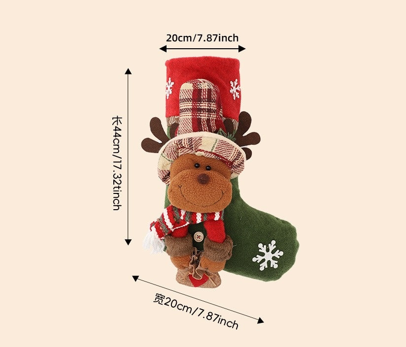 Festive 3D Decorate Classic Personalised Big Xmas Christmas Stocking