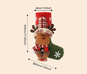 Festive 3D Decorate Classic Personalised Big Xmas Christmas Stocking