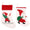 Festive Classic Personalised Flannel Christmas Stocking
