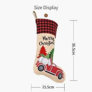 Festive Classic Personalised Printed Christmas Stocking