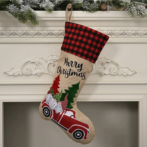 Festive Classic Personalised Printed Christmas Stocking