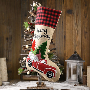 Festive Classic Personalised Printed Christmas Stocking