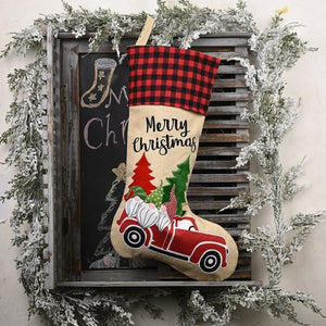 Festive Classic Personalised Printed Christmas Stocking