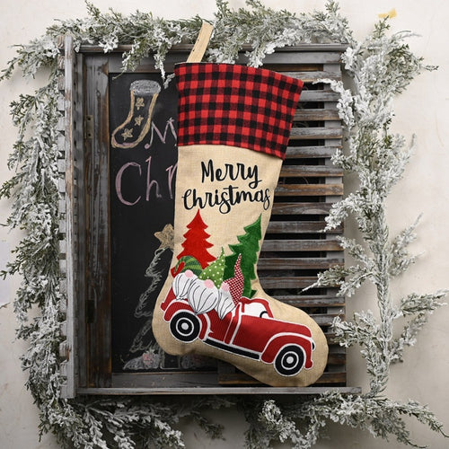 Festive Classic Personalised Printed Christmas Stocking