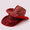 Red Printed Cowboy Christmas Hats