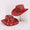 Red Printed Cowboy Christmas Hats