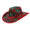 Red Printed Cowboy Christmas Hats