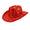 Red Printed Cowboy Christmas Hats