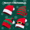 Knitted Pom Pom Elf Christmas Hats