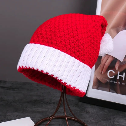 Knitted Pom Pom Elf Christmas Hats
