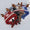 Heavyweight Snowflake Jacquard Knit Christmas Hat with 3D Antlers