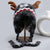 Heavyweight Snowflake Jacquard Knit Christmas Hat with 3D Antlers