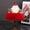 Heavyweight Solid Color Knit Christmas Hat with 3D Antlers