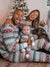 Matching Family Christmas Pajama Set with Red & Green Color-Block