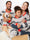 Crew Neck Christmas Pajama Matching Family Set With Blue Print