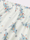 Family Cotton Crew Neck Christmas Pajama Set in White with Christmas Print
