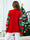 Knitted Pullover Crewneck Rib Knit Reindeer Jacquard Christmas Sweater With Scarf