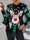 Knitted Pullover Crewneck Rib Knit Reindeer Jacquard Christmas Sweater With Scarf