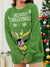 Pullover Crewneck Rib Knit Reindeer Jacquard Christmas Sweater