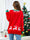 Crewneck Pullover Rib Knit Cartoon Jacquard Christmas Sweater