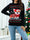 Crewneck Pullover Christmas Sweater with Allover Dog Jacquard Pattern
