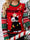 Crewneck Pullover Christmas Sweater with Allover Cat Jacquard Pattern