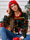 Black Thickened knit Jacquard Crewneck Pullover Rib Christmas Sweater