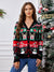 V-Neck Long Sleeve Cardigan Christmas Sweater
