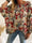 Women's Soft Crocheted Crew Neck Long Sleeves Christmas Sweater