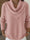 Women's Retro Soft Triangle Neck Solid Color Sweater