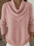 Women's Retro Soft Triangle Neck Solid Color Sweater