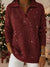 Polo Collar Shiny Loose Christmas Sweater