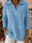 Polo Collar Shiny Loose Christmas Sweater