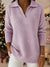Polo Collar Shiny Loose Christmas Sweater