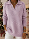 Polo Collar Shiny Loose Christmas Sweater