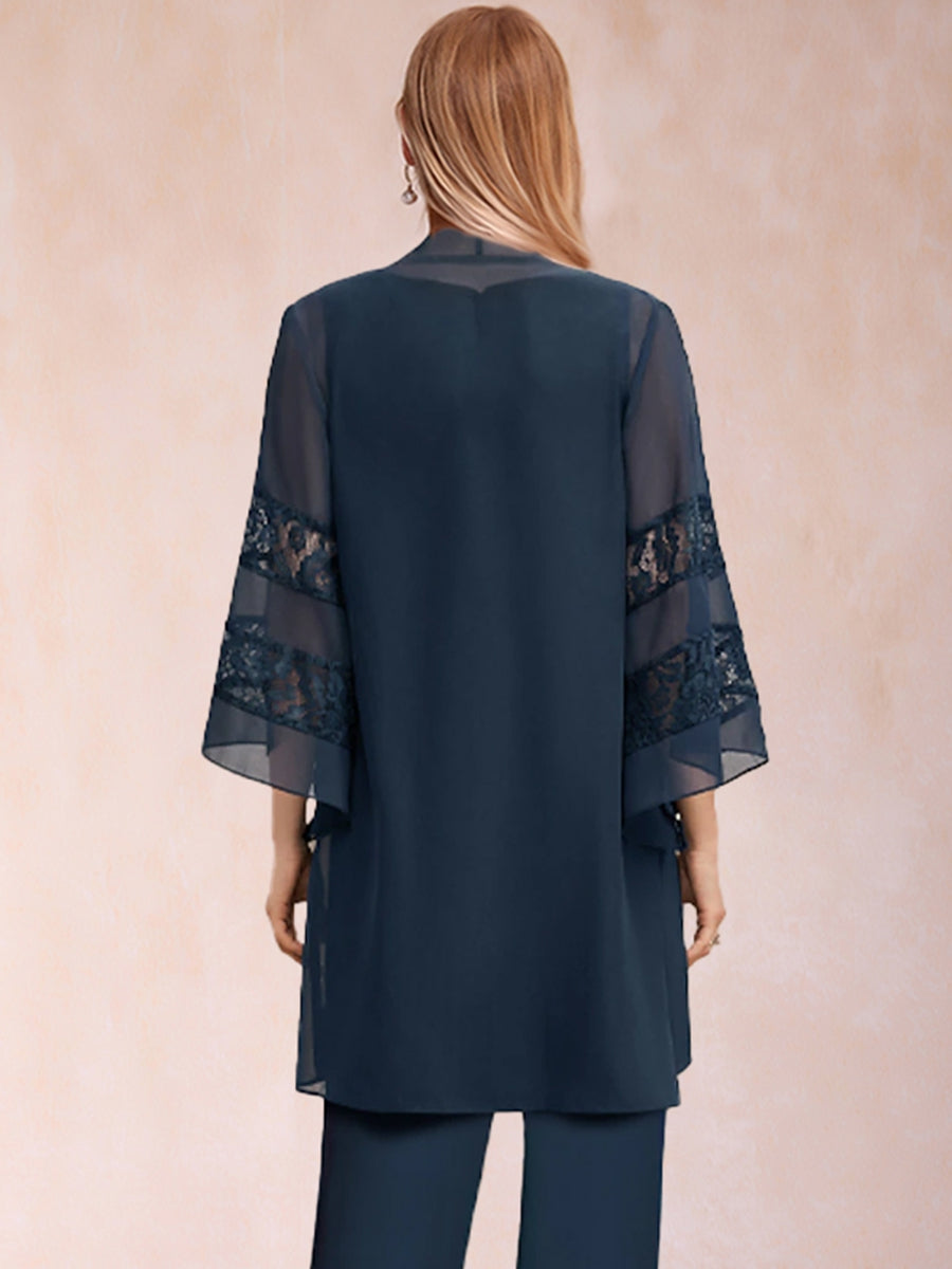 3/4 Sleeves Chiffon Mother&