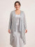 Chiffon Long Sleeves Asymmetrical Jacket With Sequins